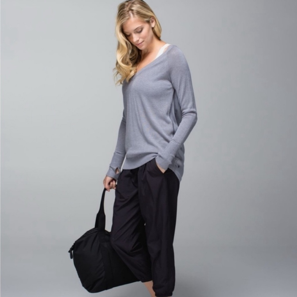 Lululemon Unity Drape Open Back Cashmere Sweater 6